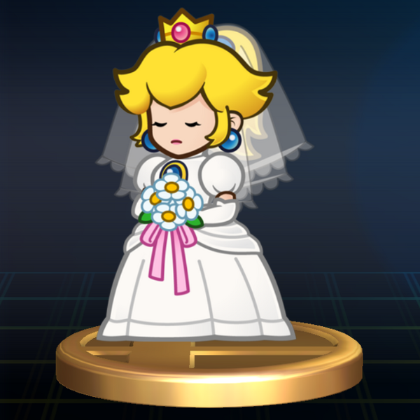 File:SSBB Trophy Wedding Peach.png